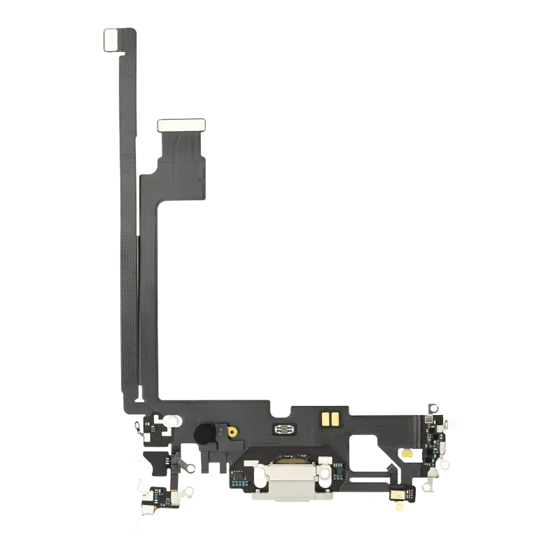 Flex kabel nabíjecího konektoru pro iPhone 12 Pro Max (originál z vyřazeného zařízení) (stříbrná)