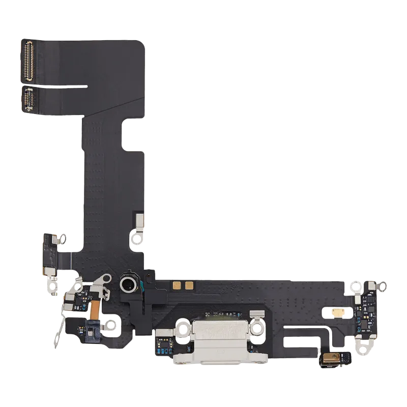 Flex kabel nabíjecího konektoru pro iPhone 13 (originál z vyřazeného zařízení) (hvězdně bílá)