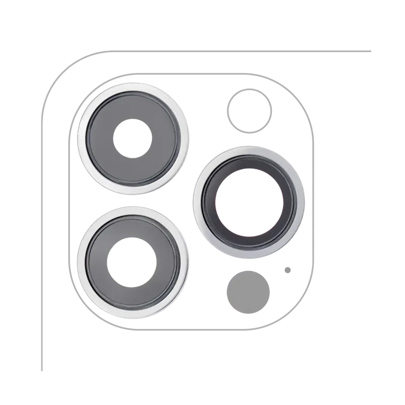 Zadní kamera držák sada pro iPhone 12 Pro Max (balení 10 ks) (Service Pack)