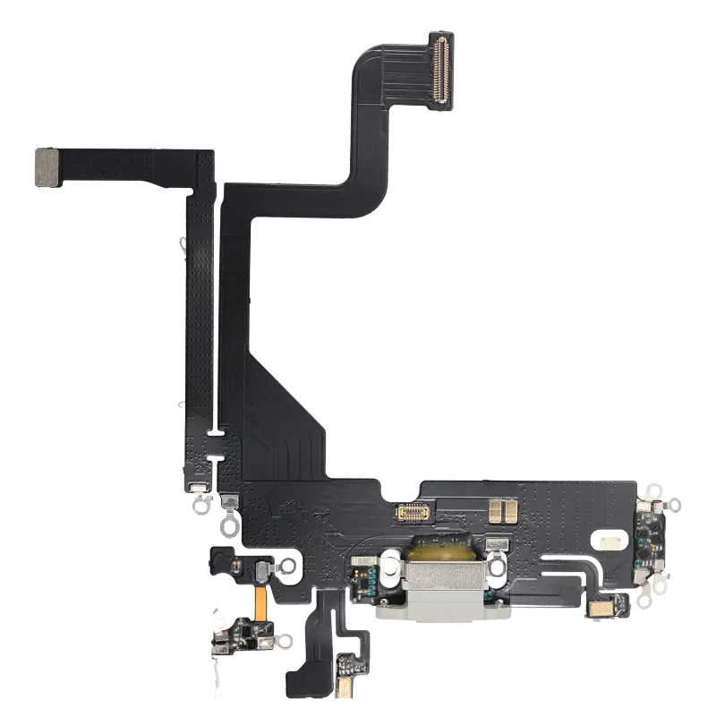 Flex kabel nabíjecího konektoru pro iPhone 13 Pro (Aftermarket Plus) (stříbrná)