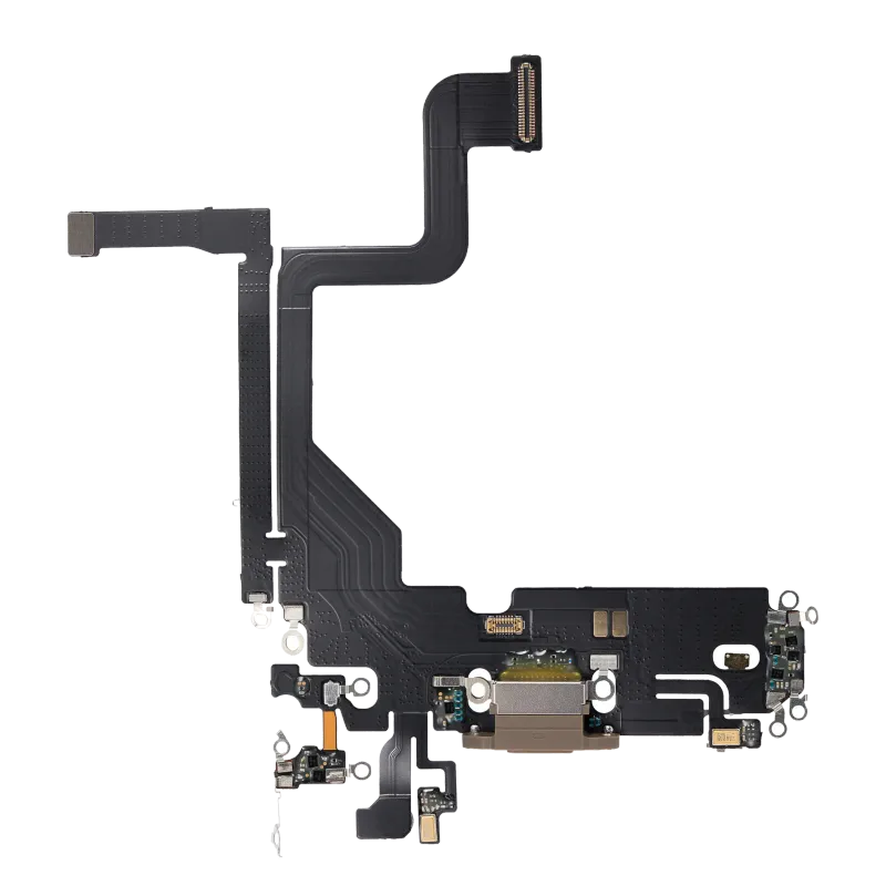 Flex kabel nabíjecího konektoru pro iPhone 13 Pro (Aftermarket Plus) (zlatá)