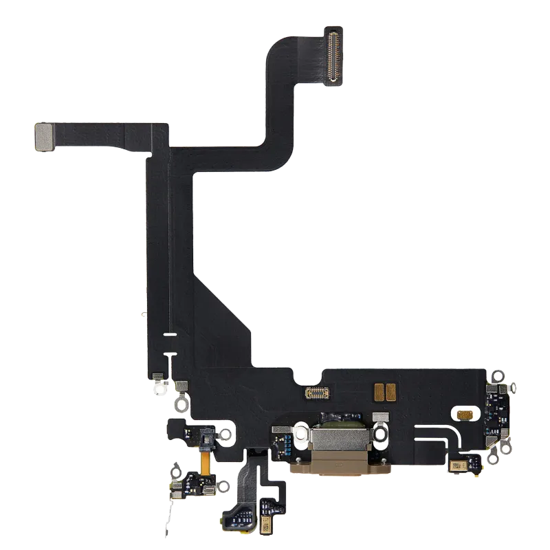 Flex kabel nabíjecího konektoru pro iPhone 13 Pro (originál z vyřazeného zařízení) (zlatá)