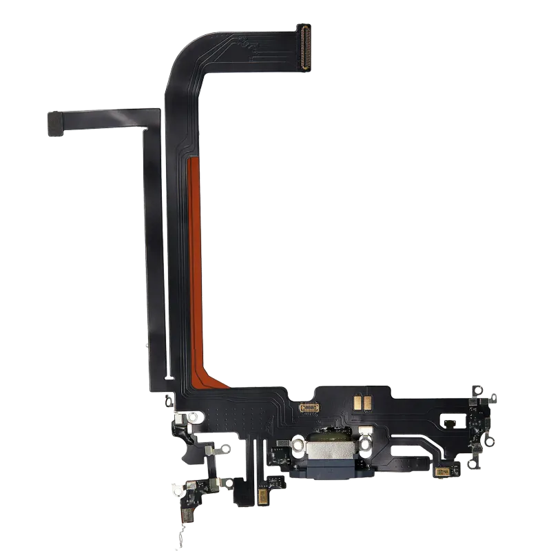 Flex kabel nabíjecího konektoru pro iPhone 13 Pro Max (Aftermarket Plus) (horsky modrá)