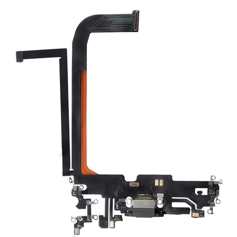 Flex kabel nabíjecího konektoru pro iPhone 13 Pro Max (Aftermarket Plus) (grafitová)