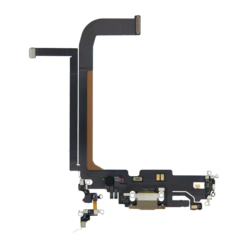 Flex kabel nabíjecího konektoru pro iPhone 13 Pro Max (Premium) (zlatá)