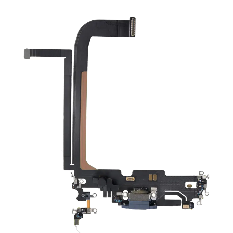 Flex kabel nabíjecího konektoru pro iPhone 13 Pro Max (originál z vyřazeného zařízení) (horsky modrá)