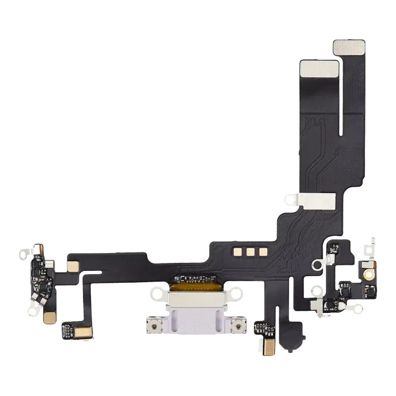 Flex kabel nabíjecího konektoru pro iPhone 14 (Aftermarket Plus) (fialová)