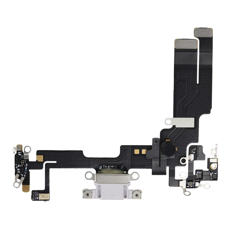 Flex kabel nabíjecího konektoru pro iPhone 14 (originál z vyřazeného zařízení) (fialová)