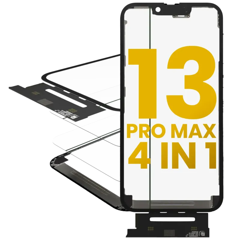 Flex 4v1 krátký (dotyk se sklem + OCA + předinstalovaný rámeček) pro iPhone 13 Pro Max (OCA Master)
