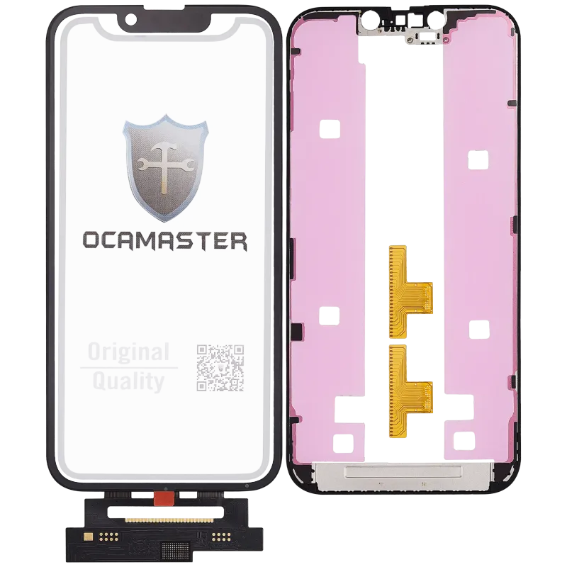 Flex 4v1 krátký (dotyk se sklem + OCA + předinstalovaný rámeček) pro iPhone 14 (OCA Master)