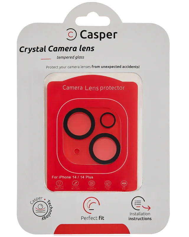 Ochrana objektivu Casper pro iPhone 14 / 14 Plus (celoplošné)