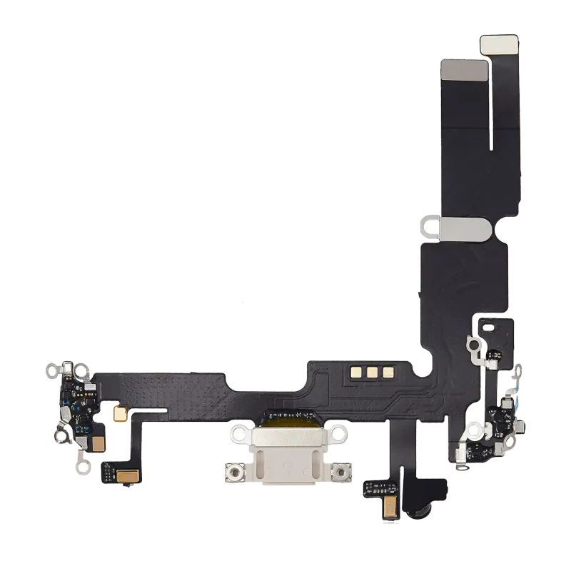 Flex kabel nabíjecího konektoru pro iPhone 14 Plus (Aftermarket Plus) (hvězdně bílá)