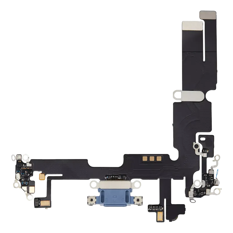 Flex kabel nabíjecího konektoru pro iPhone 14 Plus (Aftermarket Plus) (modrá)