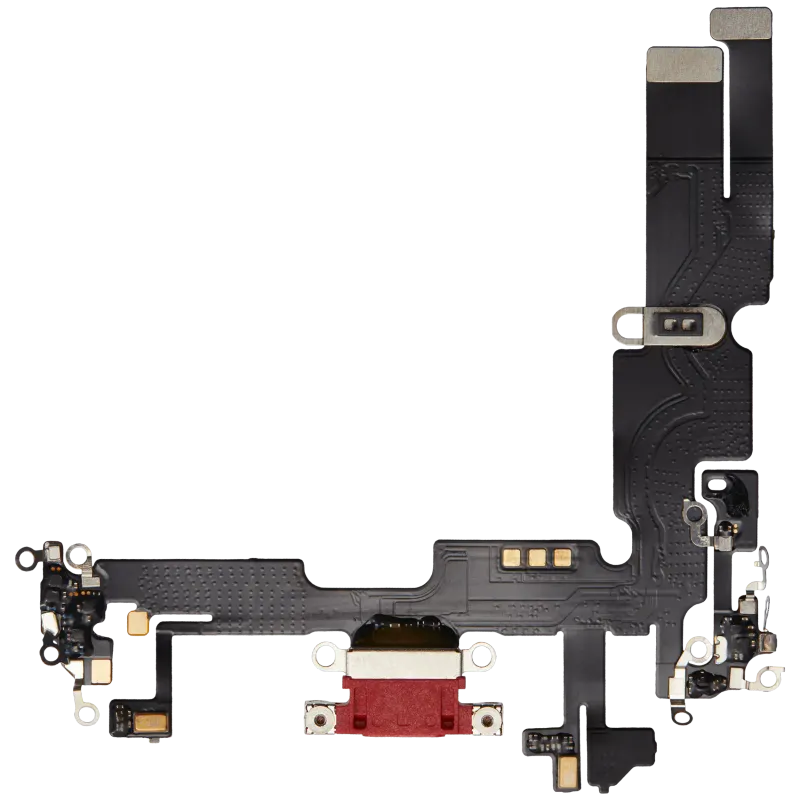 Flex kabel nabíjecího konektoru pro iPhone 14 Plus (Aftermarket Plus) (červená)