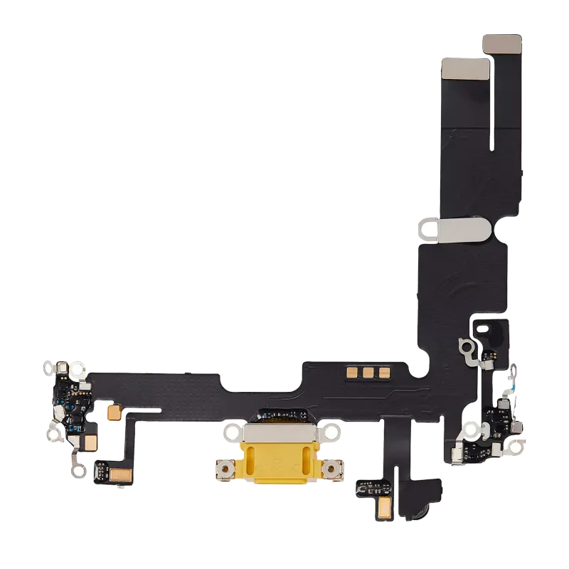 Flex kabel nabíjecího konektoru pro iPhone 14 Plus (Aftermarket Plus) (žlutá)