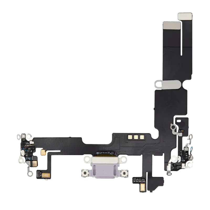 Flex kabel nabíjecího konektoru pro iPhone 14 Plus (Aftermarket Plus) (fialová)