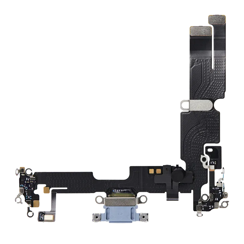 Flex kabel nabíjecího konektoru pro iPhone 14 Plus (Premium) (modrá)