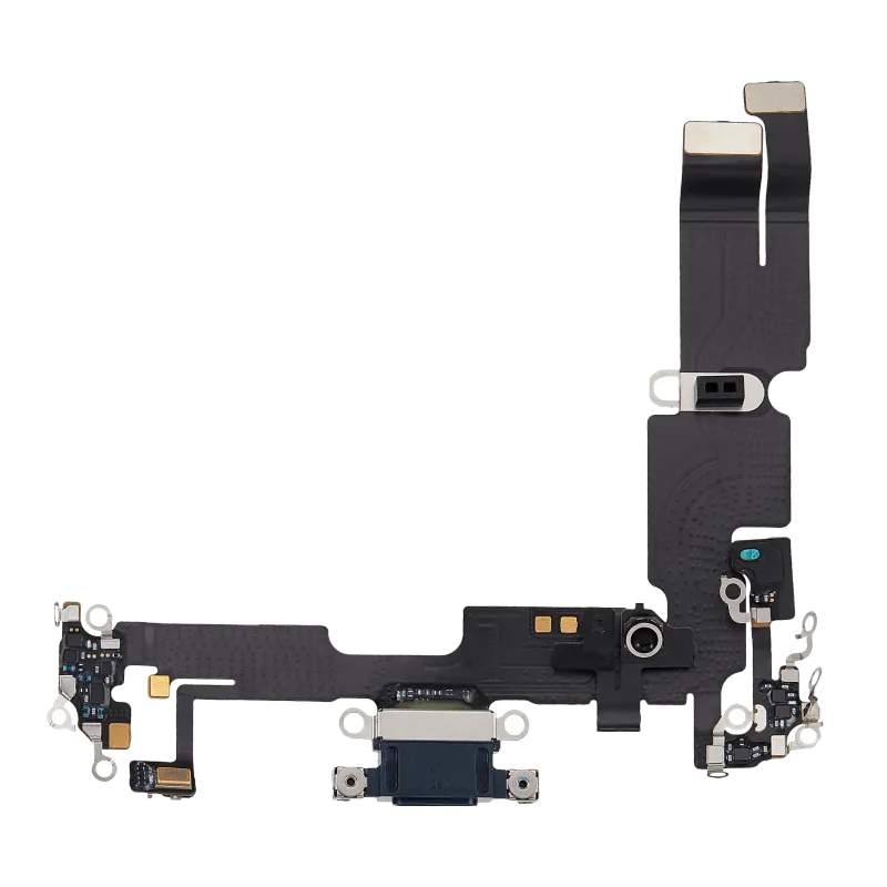 Flex kabel nabíjecího konektoru pro iPhone 14 Plus (originál z vyřazeného zařízení) (temně inkoustová)