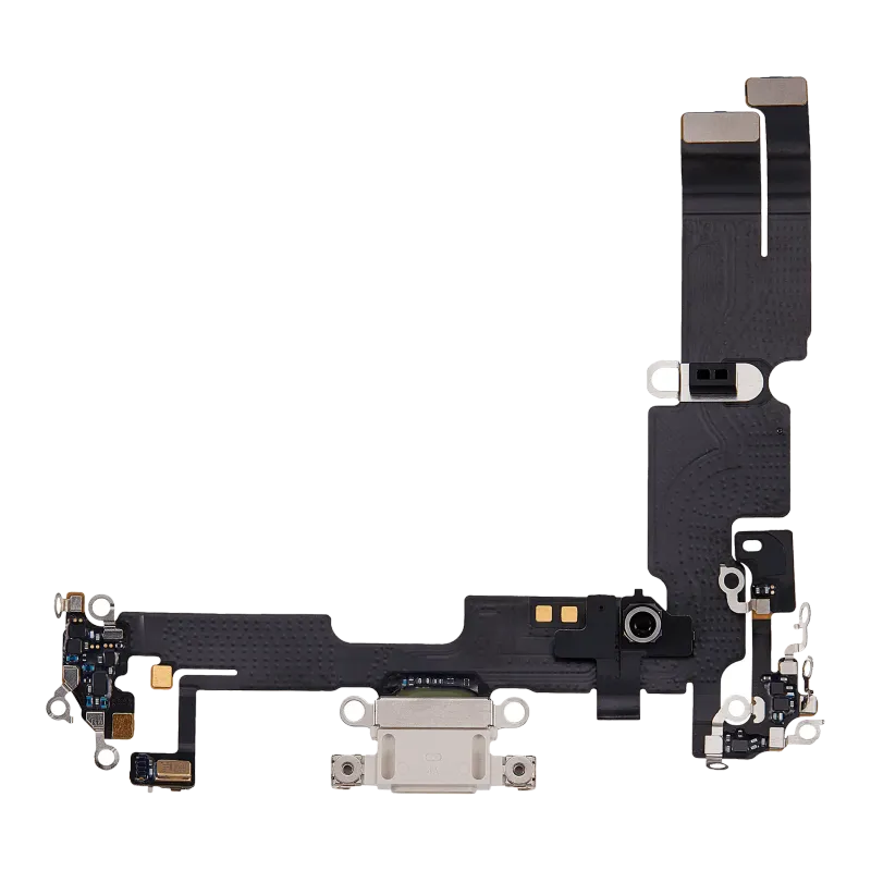 Flex kabel nabíjecího konektoru pro iPhone 14 Plus (originál z vyřazeného zařízení) (hvězdně bílá)