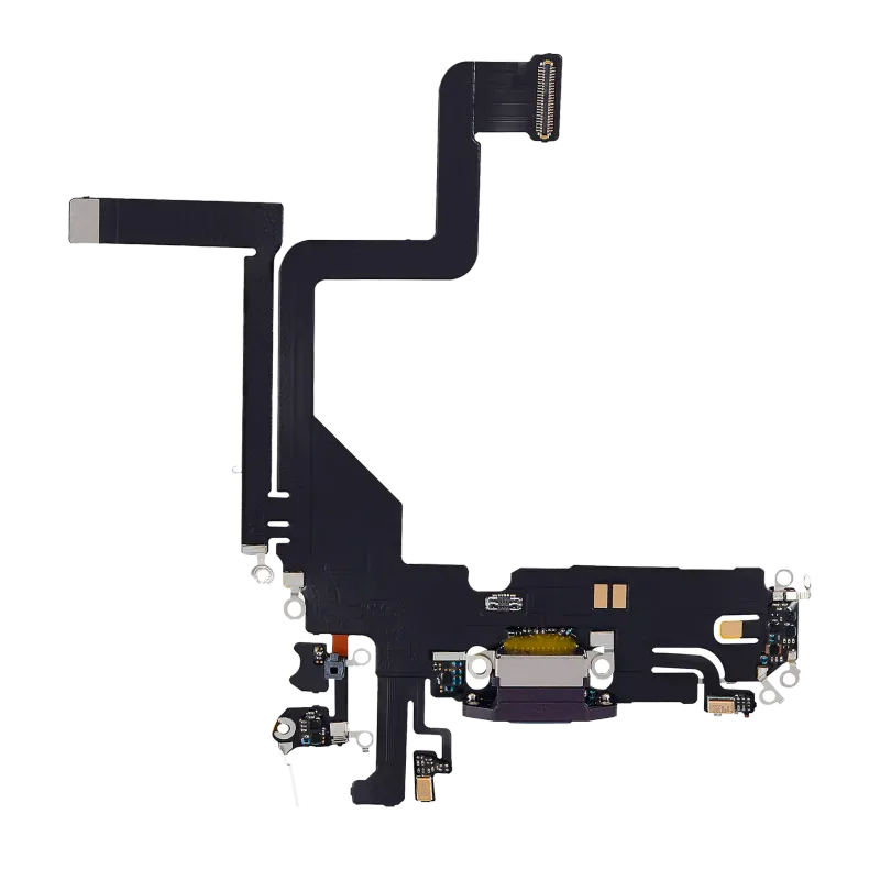 Flex kabel nabíjecího konektoru pro iPhone 14 Pro (Aftermarket Plus) (tmavě fialová)