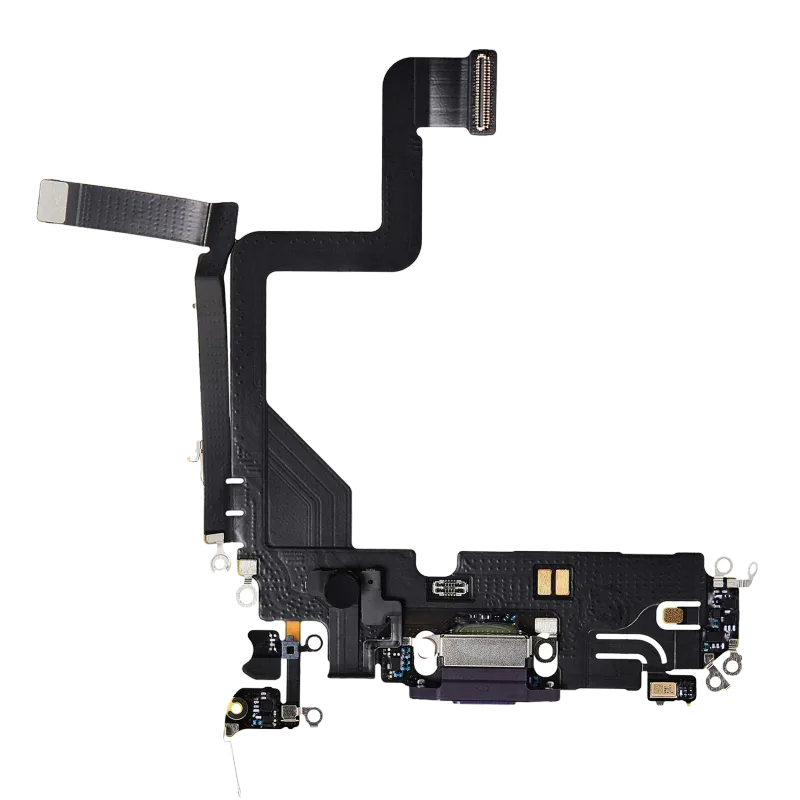 Flex kabel nabíjecího konektoru pro iPhone 14 Pro (Premium) (tmavě fialová)