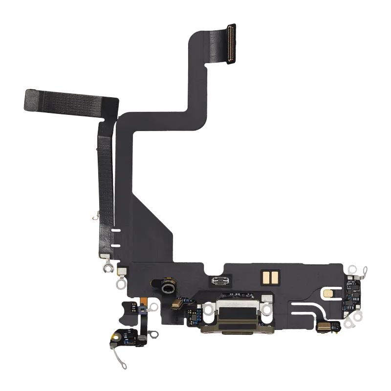 Flex kabel nabíjecího konektoru pro iPhone 14 Pro (originál z vyřazeného zařízení) (zlatá)
