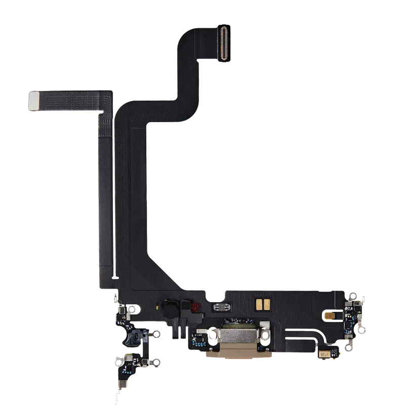Flex kabel nabíjecího konektoru pro iPhone 14 Pro Max (Premium) (zlatá)