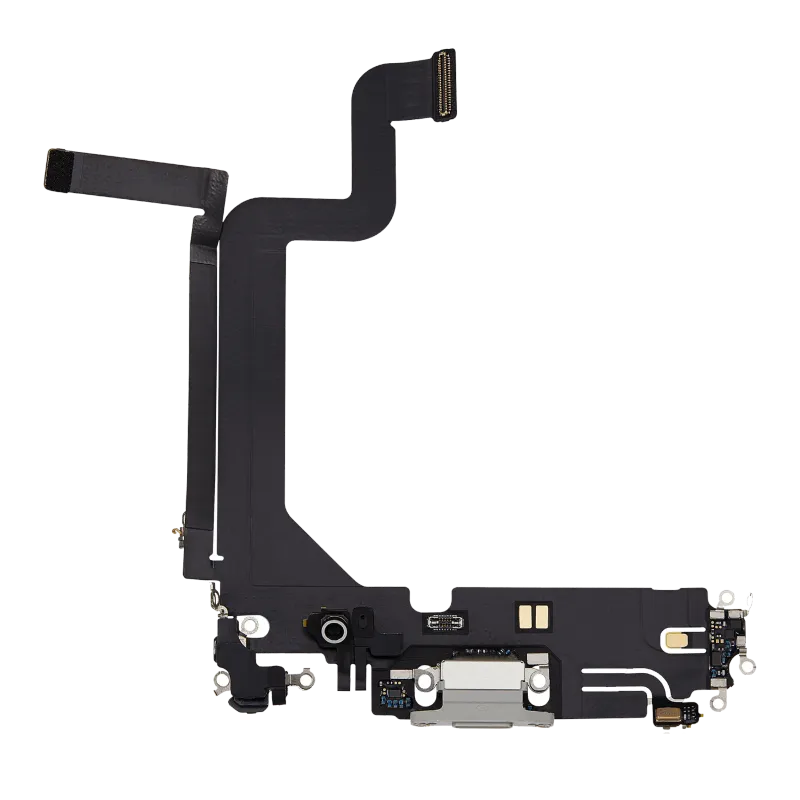 Flex kabel nabíjecího konektoru pro iPhone 14 Pro Max (originál z vyřazeného zařízení) (stříbrná)