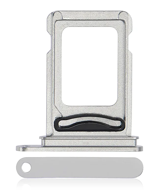 SIM šuplík (dvě SIM) pro iPhone 14 Pro / 14 Pro Max (stříbrná)