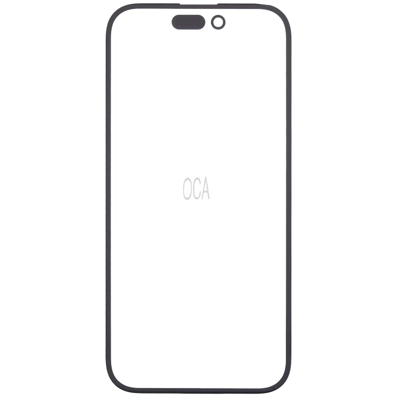 2v1 (sklo + předinstalovaná OCA) pro iPhone 14 Pro (balení 10 ks)