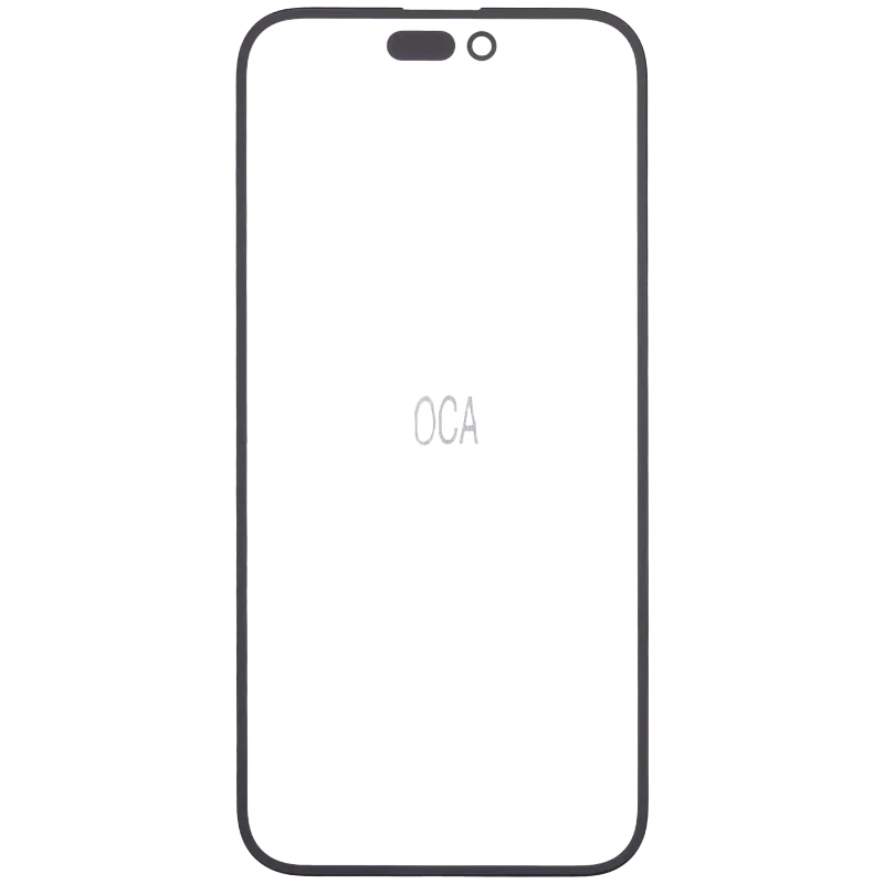 2v1 (sklo + předinstalovaná OCA) pro iPhone 14 Pro Max (balení 10 ks)