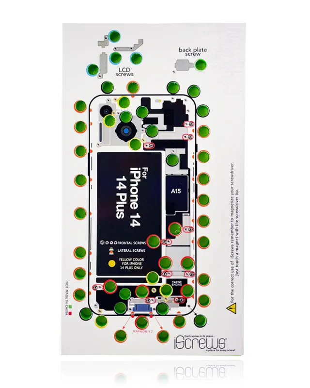 Podložka na šroubky iScrews pro iPhone 14/ 14 Plus (dottorpod)