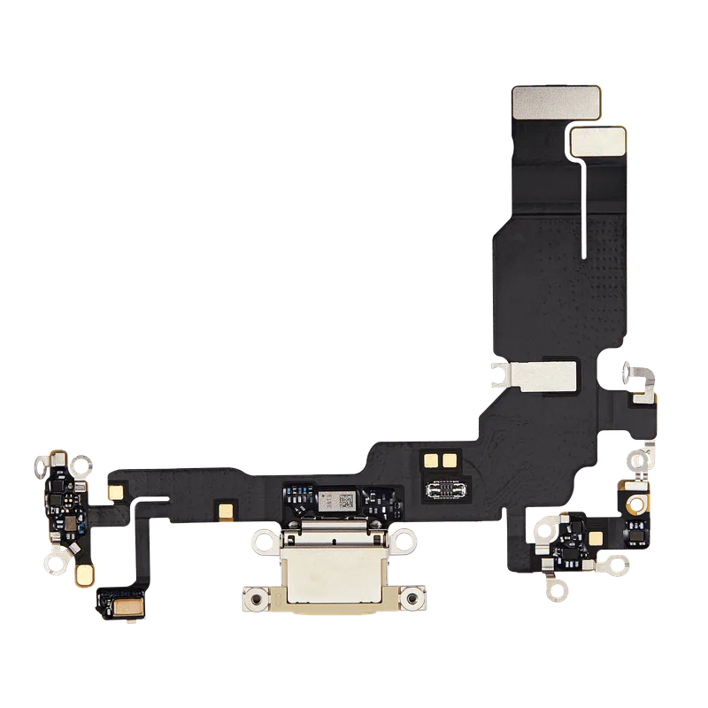 Flex kabel nabíjecího konektoru pro iPhone 15 (Premium) (žlutá)