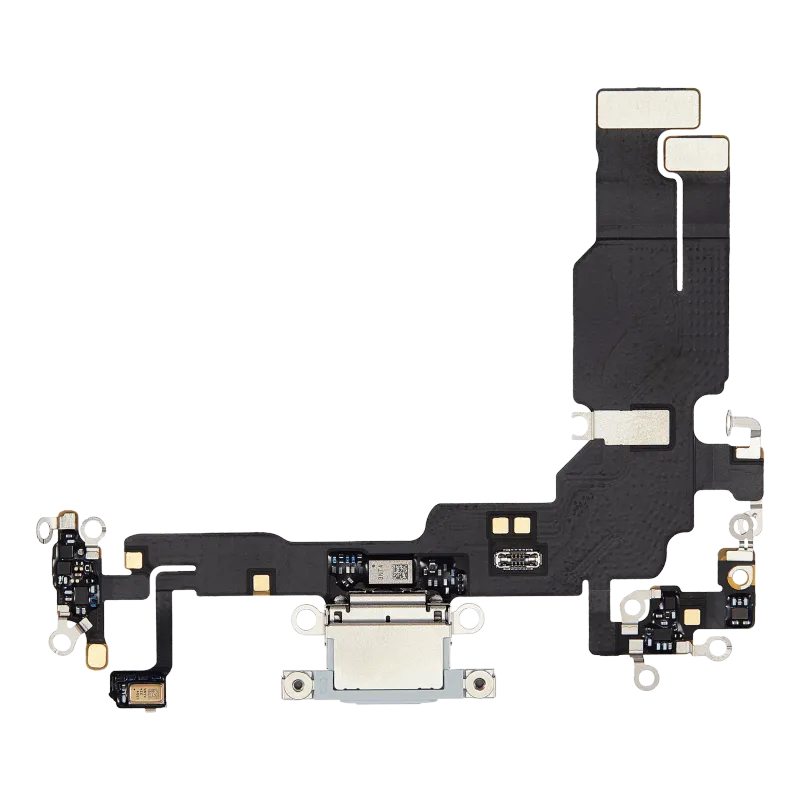 Flex kabel nabíjecího konektoru pro iPhone 15 (Premium) (modrá)