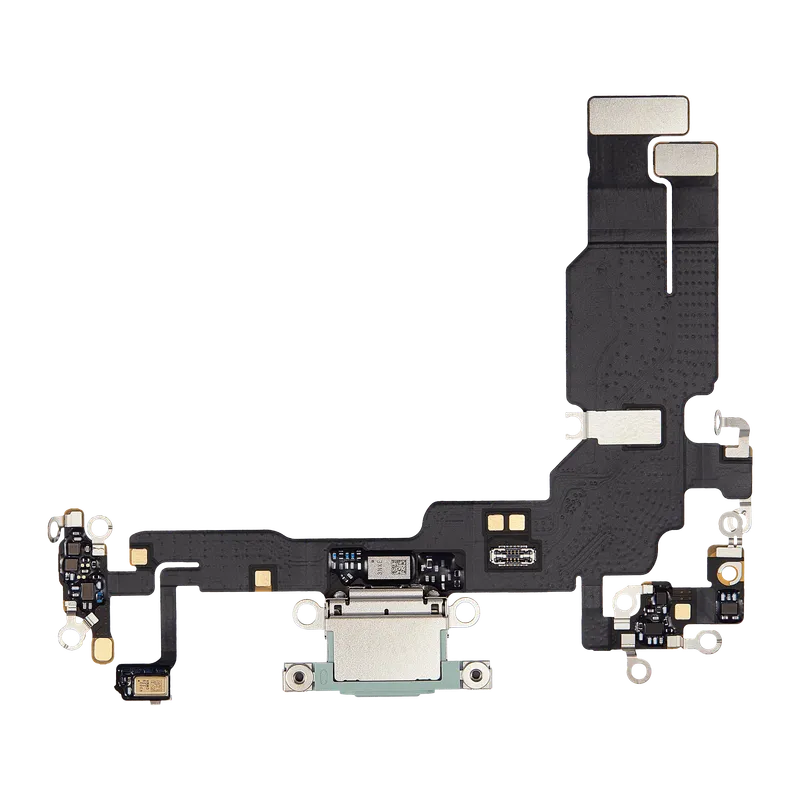 Flex kabel nabíjecího konektoru pro iPhone 15 (Premium) (zelená)