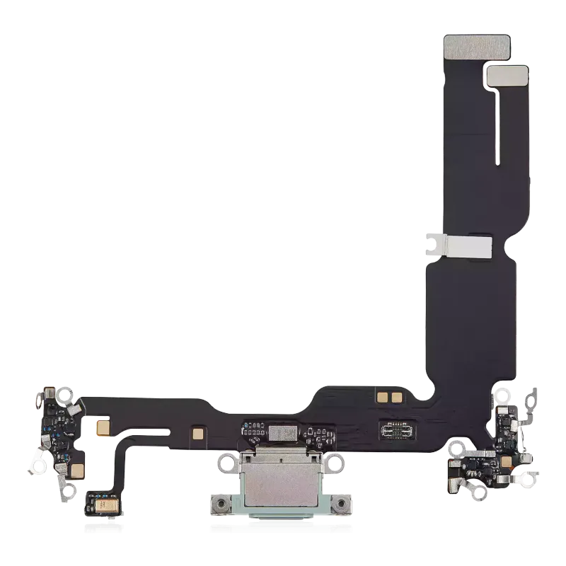 Flex kabel nabíjecího konektoru pro iPhone 15 Plus (Aftermarket Plus) (zelená)