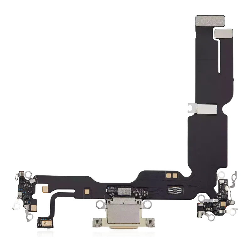 Flex kabel nabíjecího konektoru pro iPhone 15 Plus (Aftermarket Plus) (žlutá)