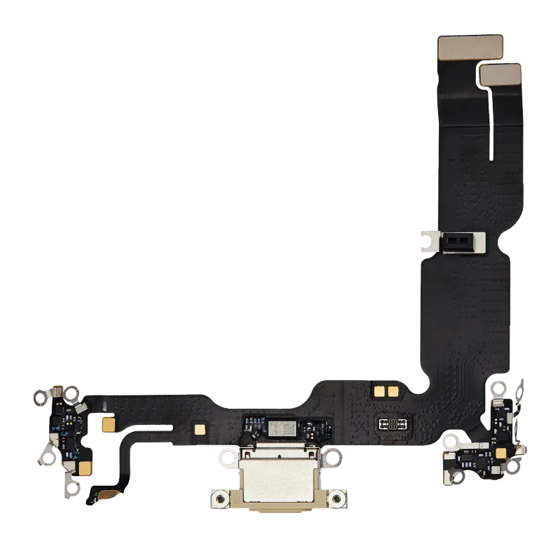 Flex kabel nabíjecího konektoru pro iPhone 15 Plus (Premium) (žlutá)