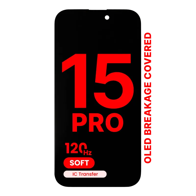 OLED displej pro iPhone 15 Pro (Aftermarket Pro: XO7 Soft OLED) (120 Hz)