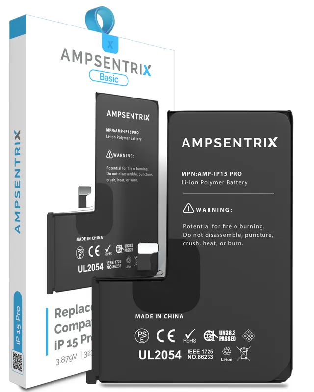 Baterie pro iPhone 15 Pro (AmpSentrix Basic)