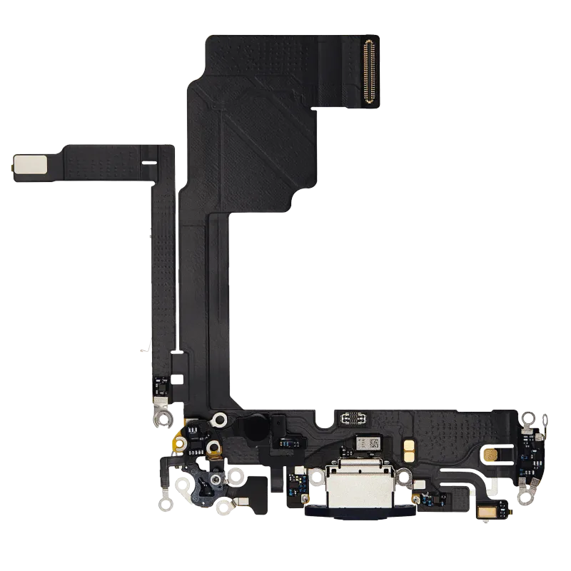 Flex kabel nabíjecího konektoru pro iPhone 15 Pro (Premium) (modrý titan)
