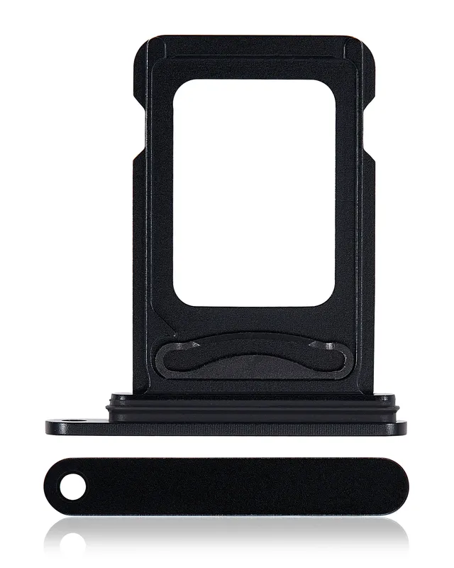 SIM šuplík (dvě SIM) pro iPhone 15 / 15 Plus (černá)