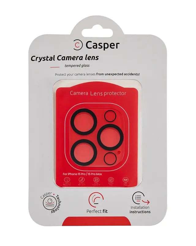 Ochrana objektivu Casper pro iPhone 15 Pro / 15 Pro Max (celoplošné)