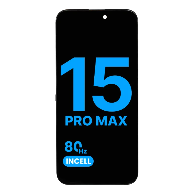 LCD displej pro iPhone 15 Pro Max (Aftermarket: AQ7 / Incell) (80 Hz)
