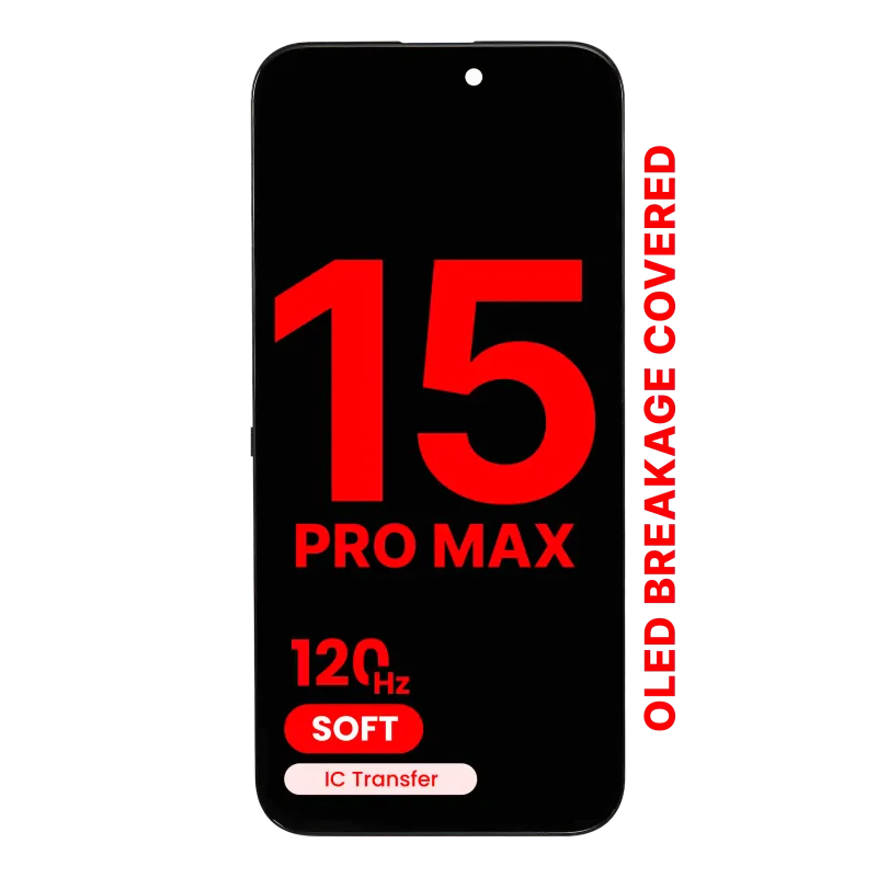 OLED displej pro iPhone 15 Pro Max (Aftermarket Pro: XO7 Soft OLED) (120 Hz)