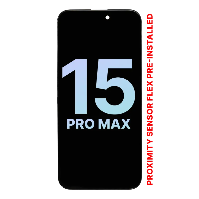OLED displej s flexem senzoru přiblížení (předinstalováno) pro iPhone 15 Pro Max (Service Pack)