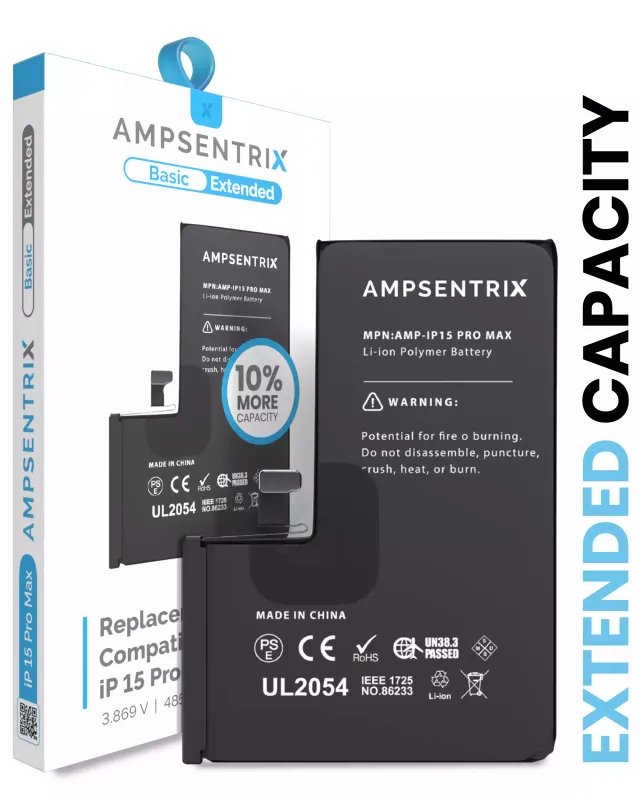 Baterie pro iPhone 15 Pro Max (AmpSentrix Basic Extended)