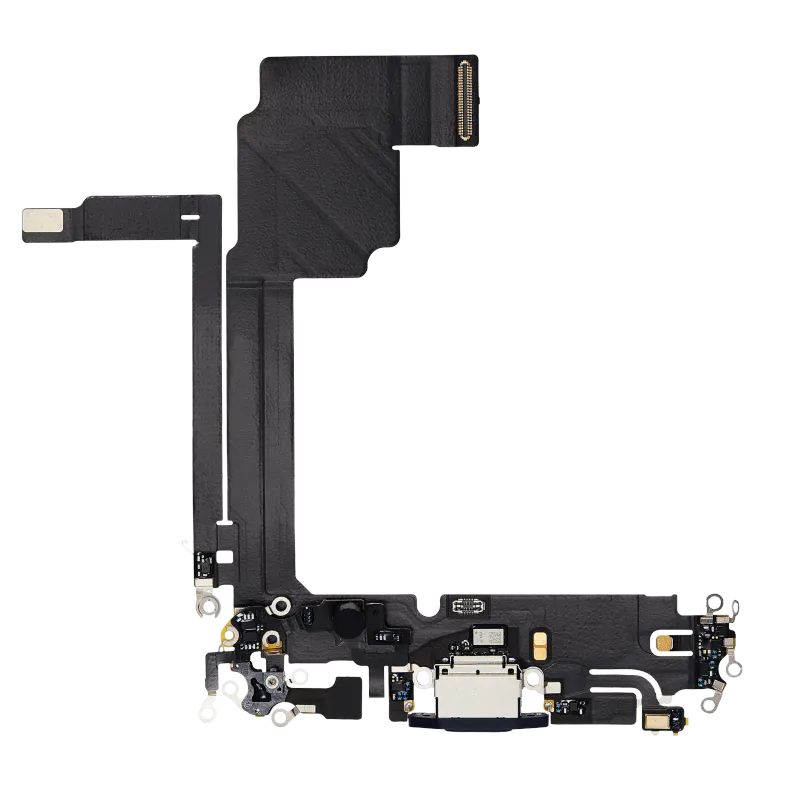 Flex kabel nabíjecího konektoru pro iPhone 15 Pro Max (Premium) (modrý titan)