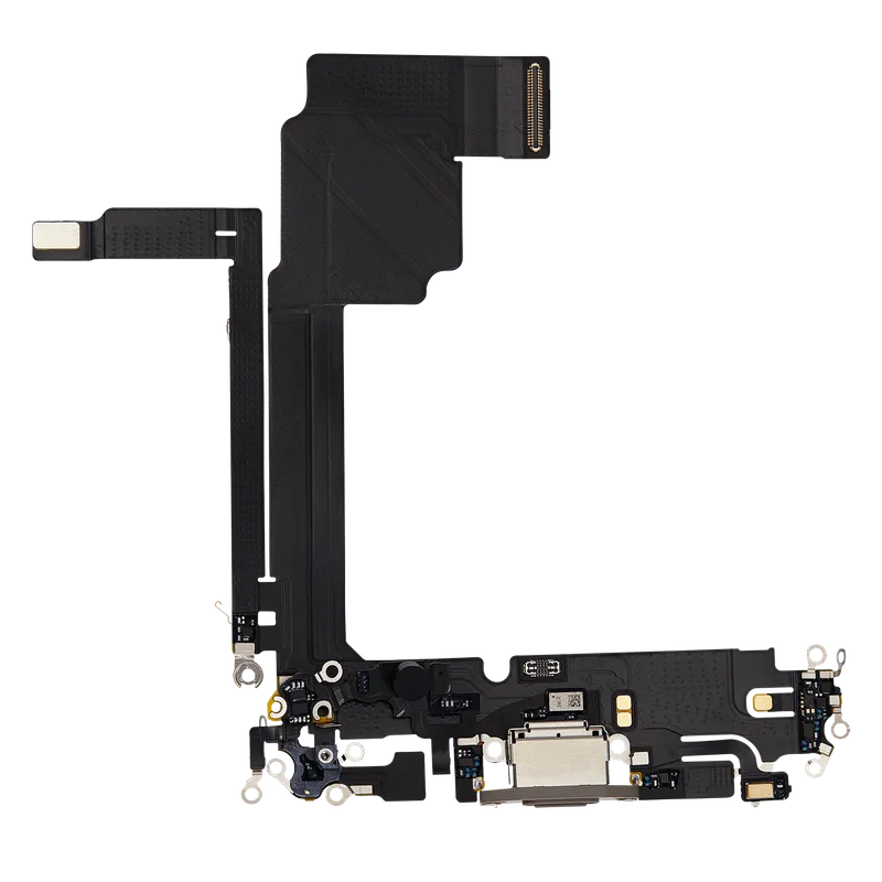 Flex kabel nabíjecího konektoru pro iPhone 15 Pro Max (Premium) (přírodní titan)