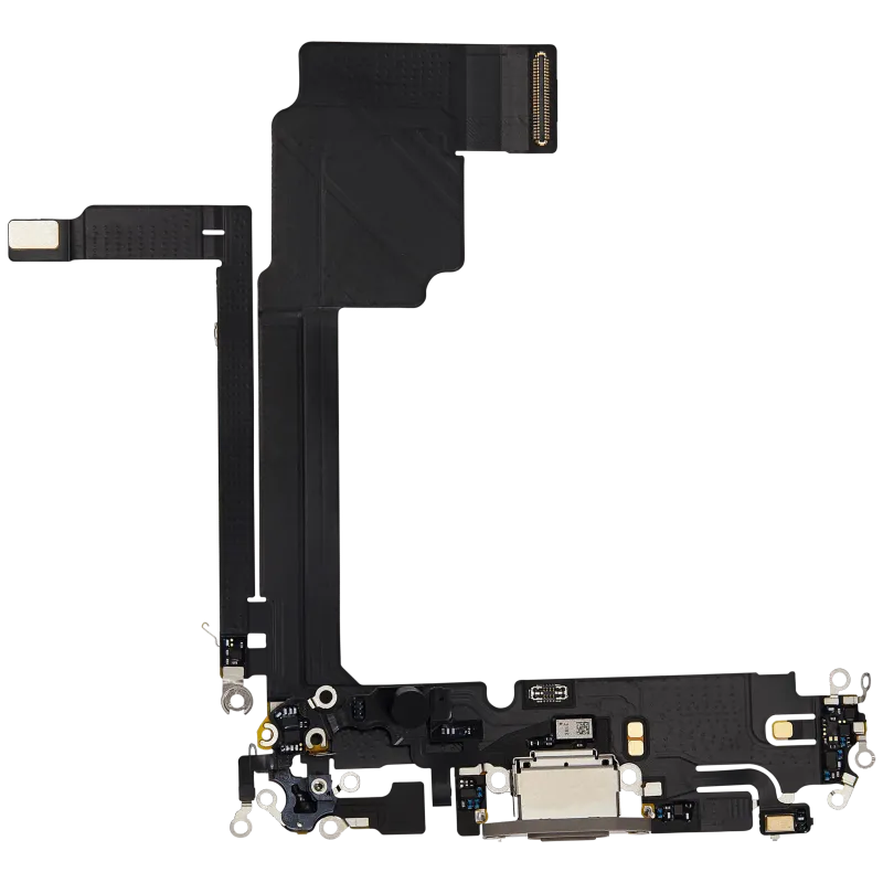 Flex kabel nabíjecího konektoru pro iPhone 15 Pro Max (originál z vyřazeného zařízení) (přírodní titan)